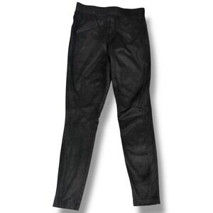 Free People Faux Leather Look Leggings Pants Black High Rise Skinny S OB1015172‎